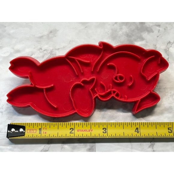 Porky Pig BBQ Vintage Cookie Cutter Tupperware Made in USA - Picture 4 of 7